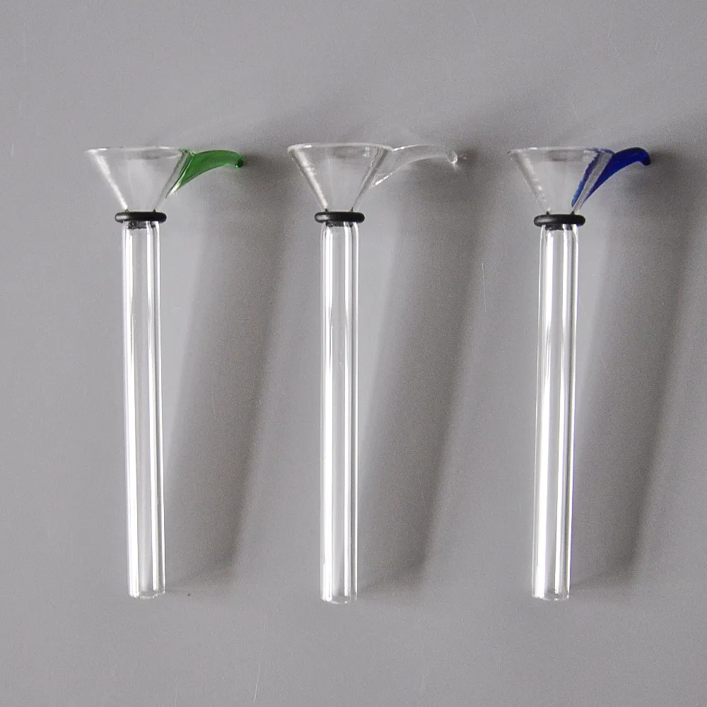 Glass Male Slide And Female Stem Slide Funnel Style With Black Rubber