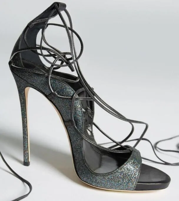 Sequin sales gladiator sandals