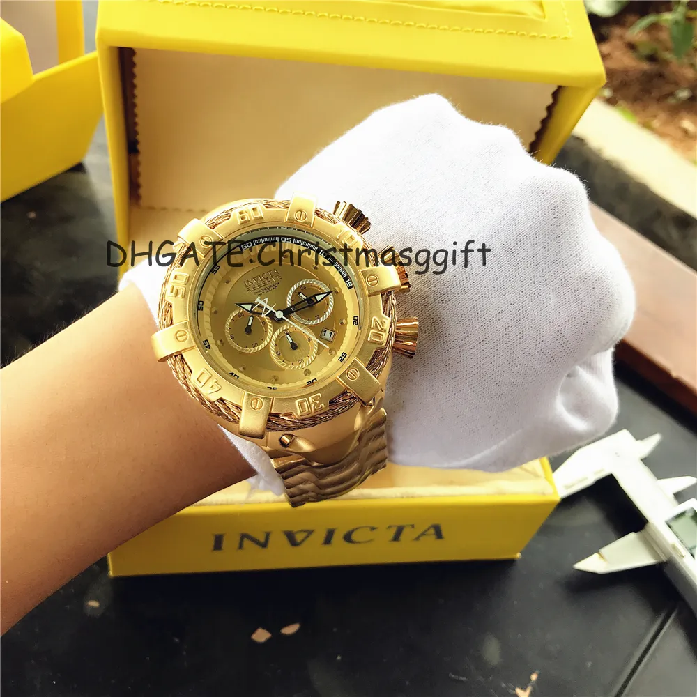 5 DZ Ny modeklocka Men Skull Design Top Brand Luxury Golden Rostly Steel Strap Skeleton Man Quartz Wrist Watch195l