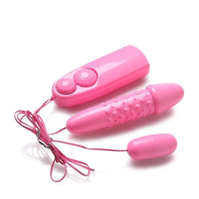 Jouet pour adulte Produits de sexe Vibration Dual Bullet Sex Toys Vibration double Bullet Vibromasseurs G-Spot œufs à double saut