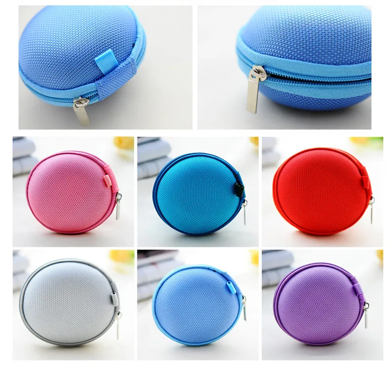 Headphone Carrying Case: Earphone Bag, Bluetooth Headset Pouch, SD