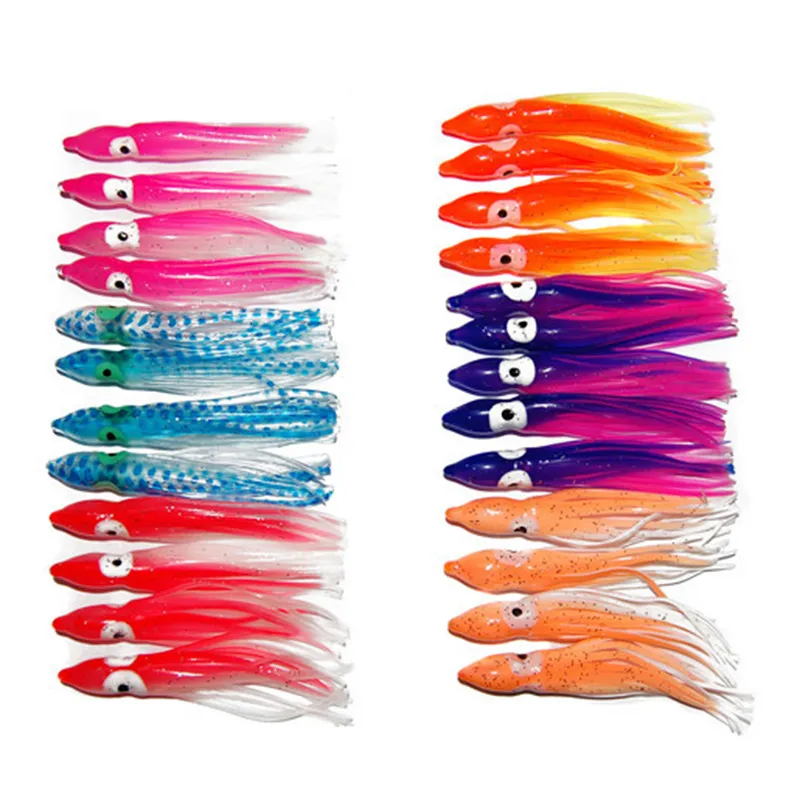 75cm Soft Plastic Octopus Fishing Lures For Jigs Mixed Color Silicone  Octopus Skirts Artificial Jigging Bait9342925 From Lirp, $16.1
