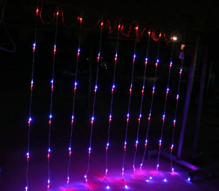 3x3m 320LED Водонавесные светильники водопад водонепроницаемый метеор душа дождь светодиодные струнные огни для праздничного света Свадьба Кристимасский декор