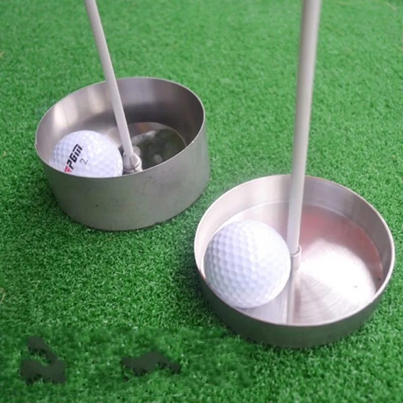 Professionell Golf Hole Cup 304 Rostfritt stål 2cm 4cm Impressum med flagg fritidssporter Hot Sale 35xs ww