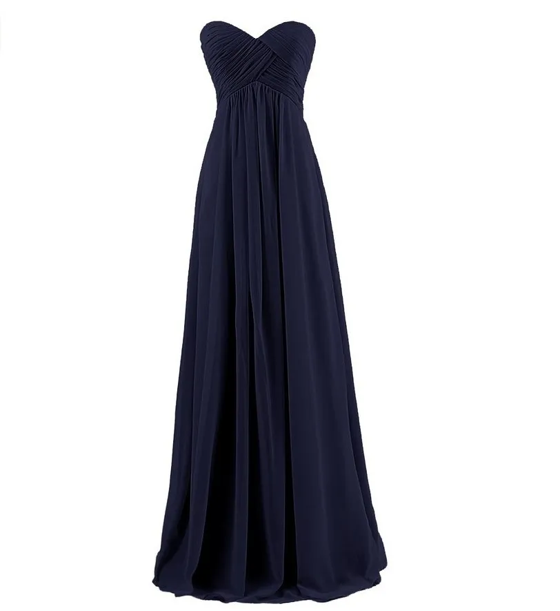 Custom Made Chiffon Crepe Bridesmaid Dresses For Women Sweetheart ...