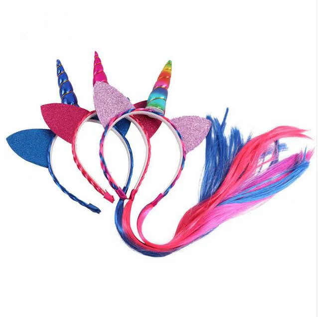 Sunshine Smile Fascia Unicorno,Cerchietti A Unicorno,Cerchietto Unicorno Fascia,Fasce Unicorno Ragazze,Cerchietti Capelli Unicorno,Corno Di Unicorno Fantasia,Corno Hairbands (12 Pezzi