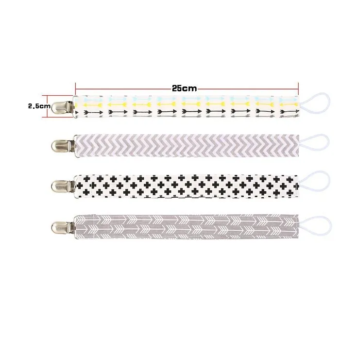 4 pçs / definir bebê chupeta clipe cadeia de algodão dummy titular chupetas uother chupeta clipes cinta titular do mamilo para alimentação infantil