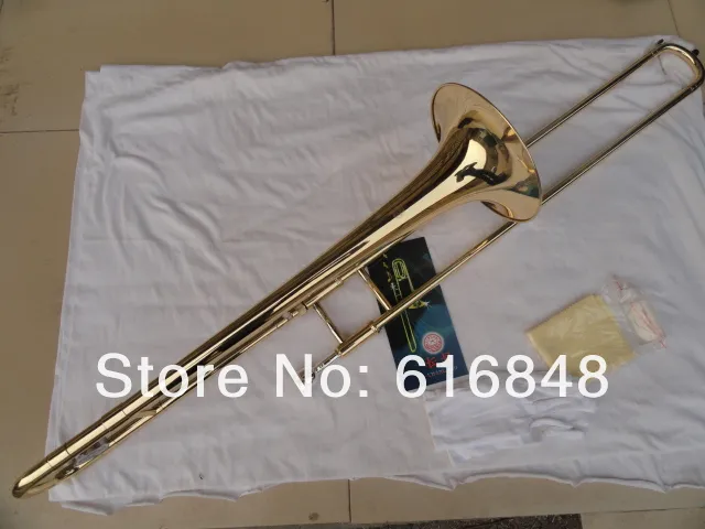 Nuovo arrivo spedizione gratuita Xinghai trombone in ottone contralto regolabile trombone con superficie laccata dorata che suona strumenti musicali con custodia