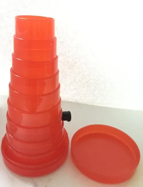 Acryl Pocket zusammenklappbare Bong Stretch Tower Shisha Kunststoff flexible Wasserpfeife Raketentabak Bongs Reisepfeifen