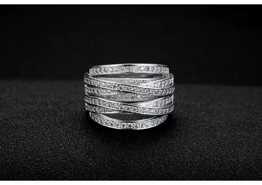 Victoria Wieck Lovers Jewelry Pave Set 140st 5a Zircon CZ Wedding Band Rings for Women White Gold Filled Female Ring3700641