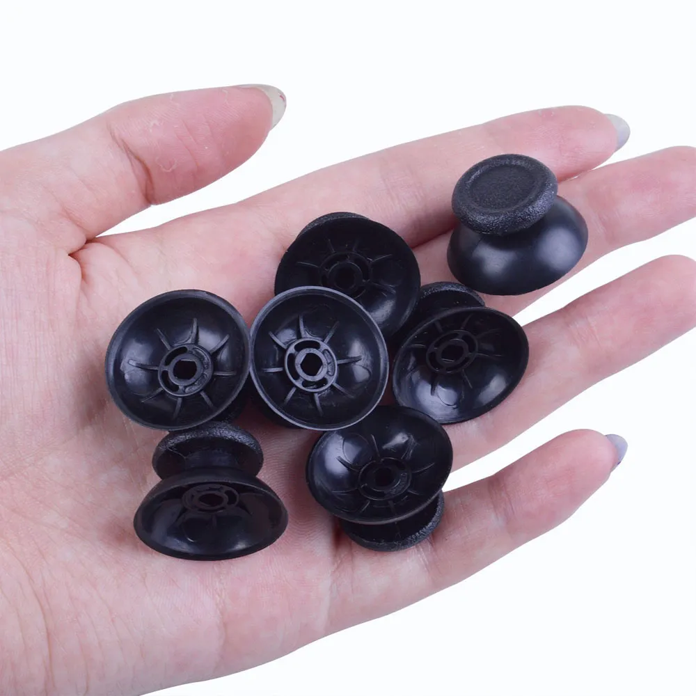 Joystick analogico Thumbstick Thumb Sticks Cap Mushroom Head Rocker Grip Cover PS4 Controller PlayStation 4 Nero DHL FEDEX UPS SPEDIZIONE GRATUITA