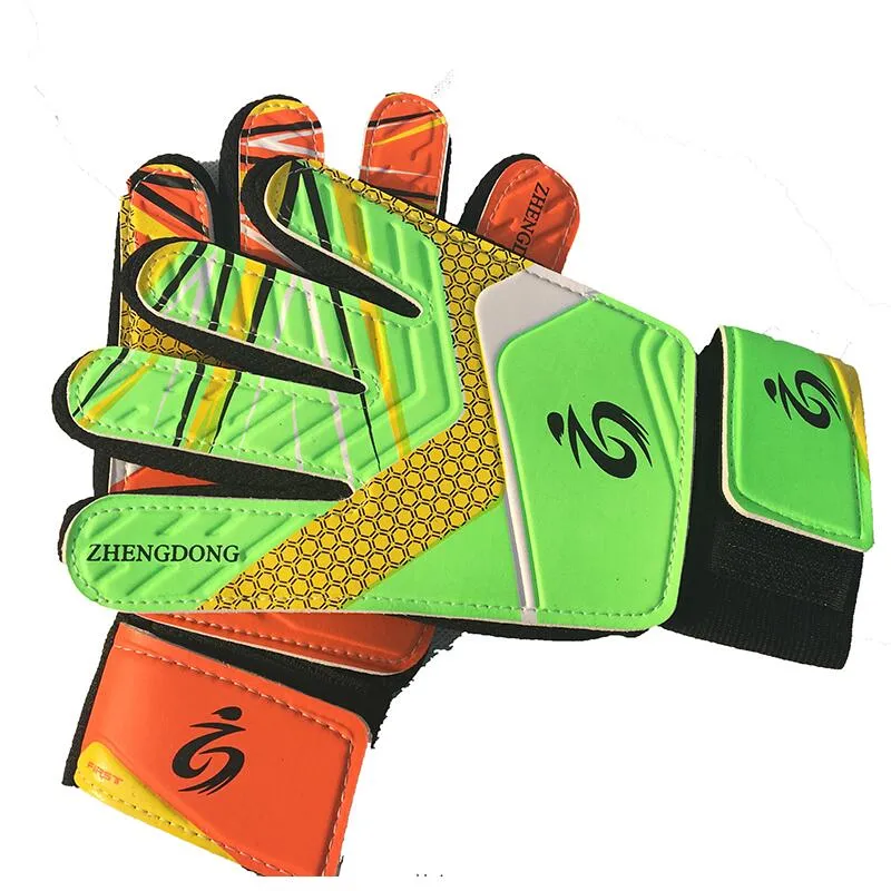 Guantes de látex de alta calidad Guantes de portero de fútbol para niños Guantes De Portero para niños de 5 a 16 años Guante de portero suave Envío gratis