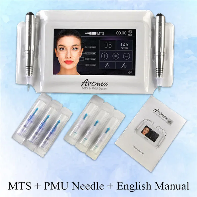Nouveauté système MTS PMU Artmex V8 stylo de maquillage Permanent Machine à tatouer les yeux sourcils lèvres Rotary9171774
