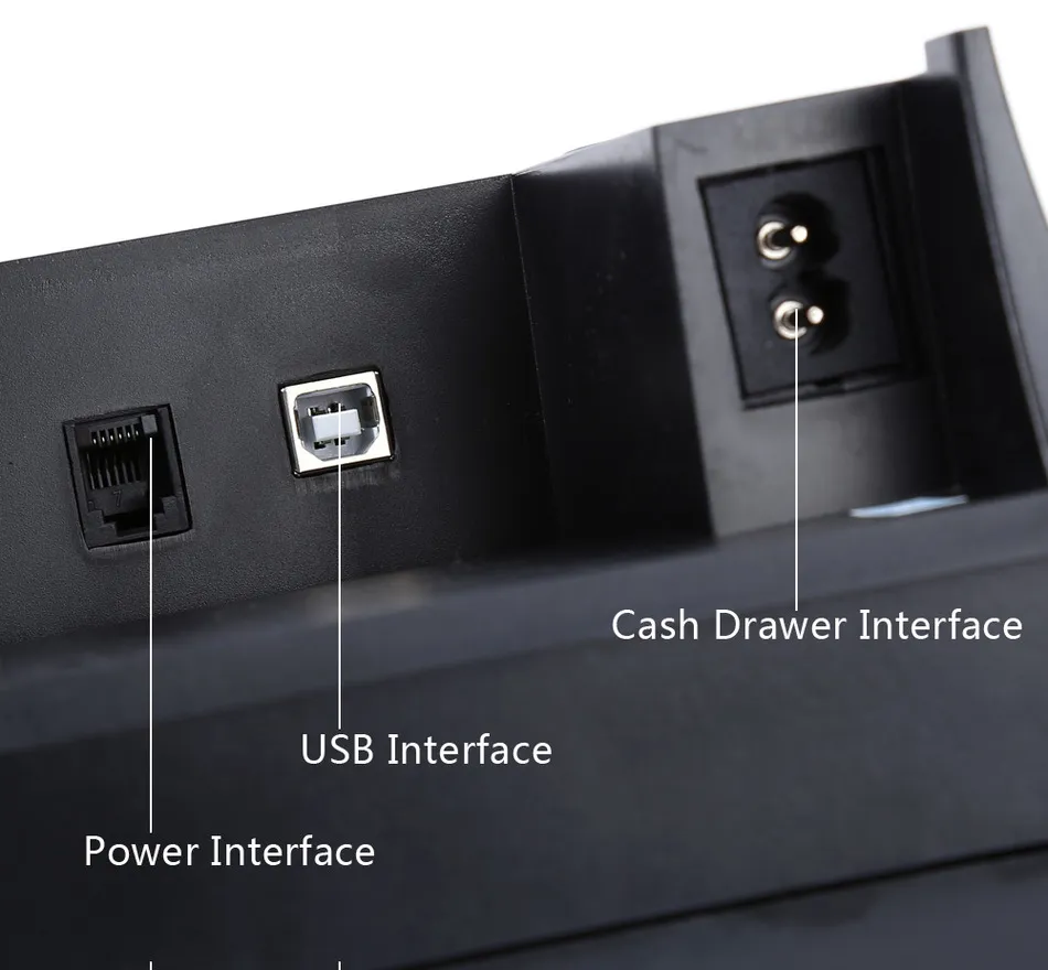 Original ZJ-5890K Portátil 58mm USB POS Recibo Impressora Térmica com Porta USB de Baixo Ruído Para Restaurante Supermercado PLUGUE DA UE