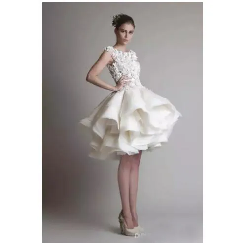 krikor jabotian short wedding dress Krikor Jabotian