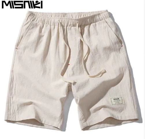 MISNIKI 2017 Hot Fashion Männer Kurze Hosen Sommer Leinen Männer Shorts (Asiatische Größe)