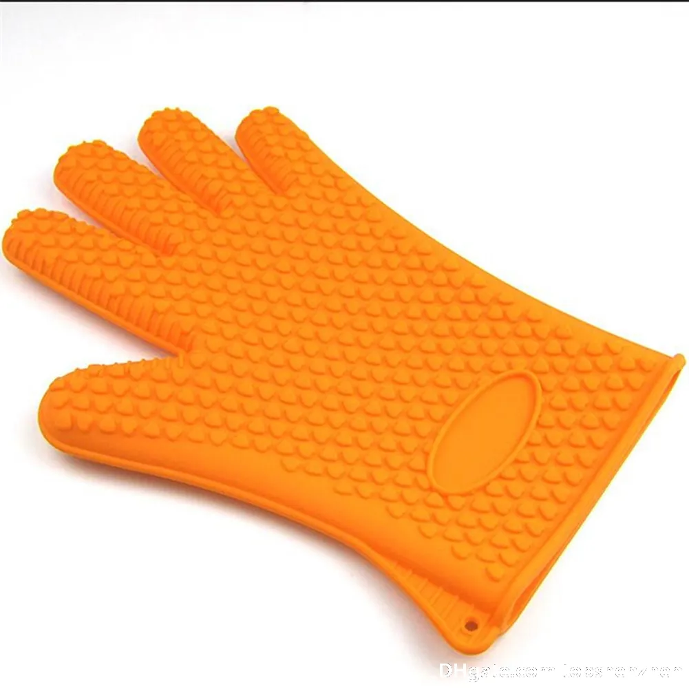 Guantes de cocina para horno Guantes de cocina resistentes al calor  Soportes agarre antideslizante para parrilla de y rojo Baoblaze Mitones  para horno