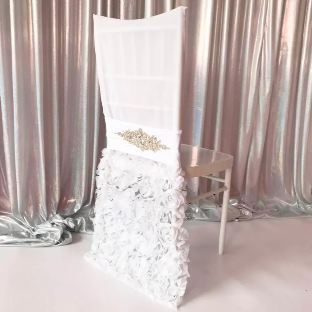 wedding rose tail diamante sedia a fascia sedia tappo romantico chiavari sedia decorazione della poltrona