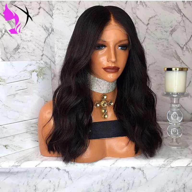 16 Inch Body Wave Bob Synthetic Wig, Glueless Lace... From  display picture 2