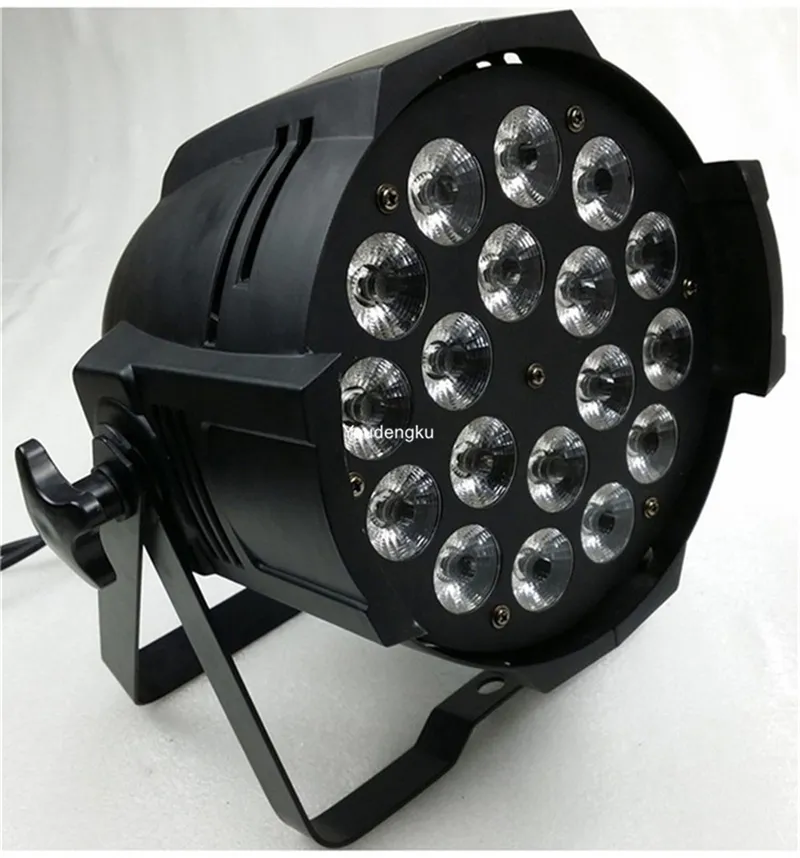 30 stycken Alibaba par kan ljusa pris 18 x 18W LED par64 RGBWAY 6 i 1 dmx512 Disco LED par 64