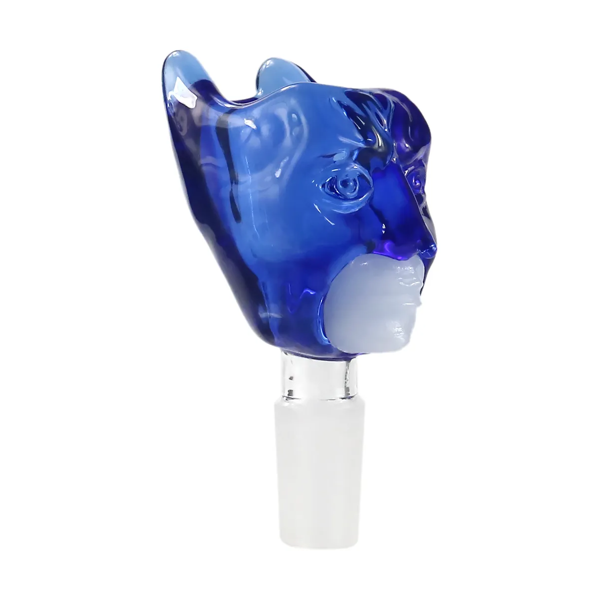 Formax420 New 14mm Humanoid Thick Glass Cup Bowl Herb Holder Blue/Black Color Free Shipping