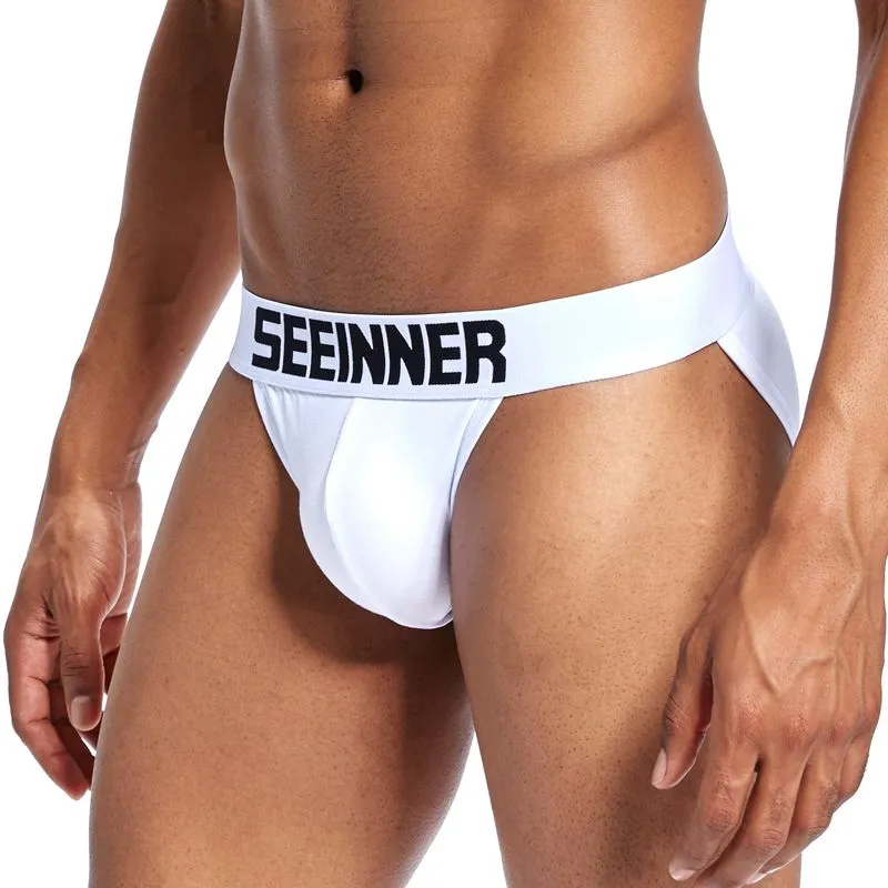 SEEINNER Mens Low Rise Cotton Tesco Mens Briefs Sexy Bikini Style With