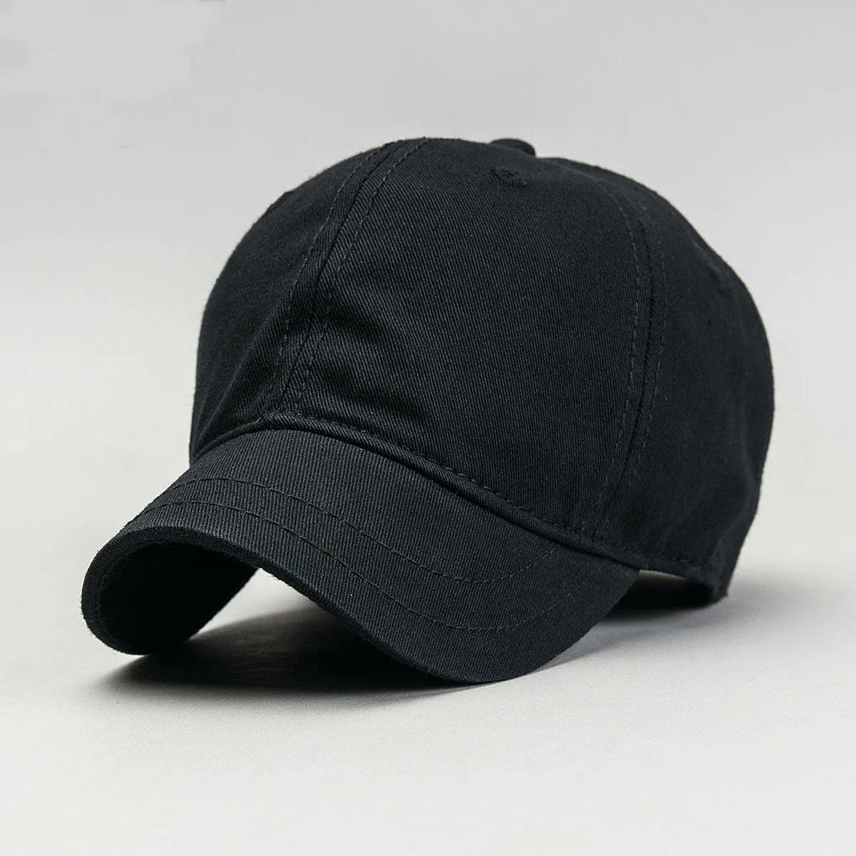 Beckyruiwu Najwyższej jakości Big Head Man Hat Mężczyzna Czysta Bawełna Solid Color Sun Caps Mężczyźni Plus Size Waseball Cap 56-61cm