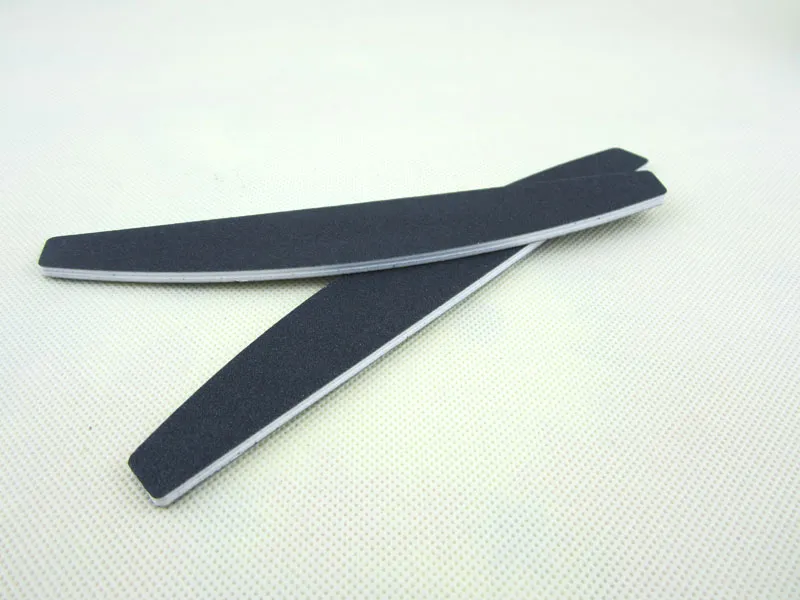 100/180 GRIT Plik paznokci 50 sztuk / partia Nail Narzędzia Black Sandpaper Plastic 80/80 Emery Board