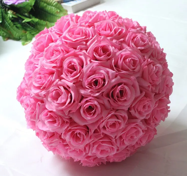 10inch (25cm) Wedding Kissing Balls Pomanders Romantic Silk Flower Kissing Balls Factory Wholesale (8)