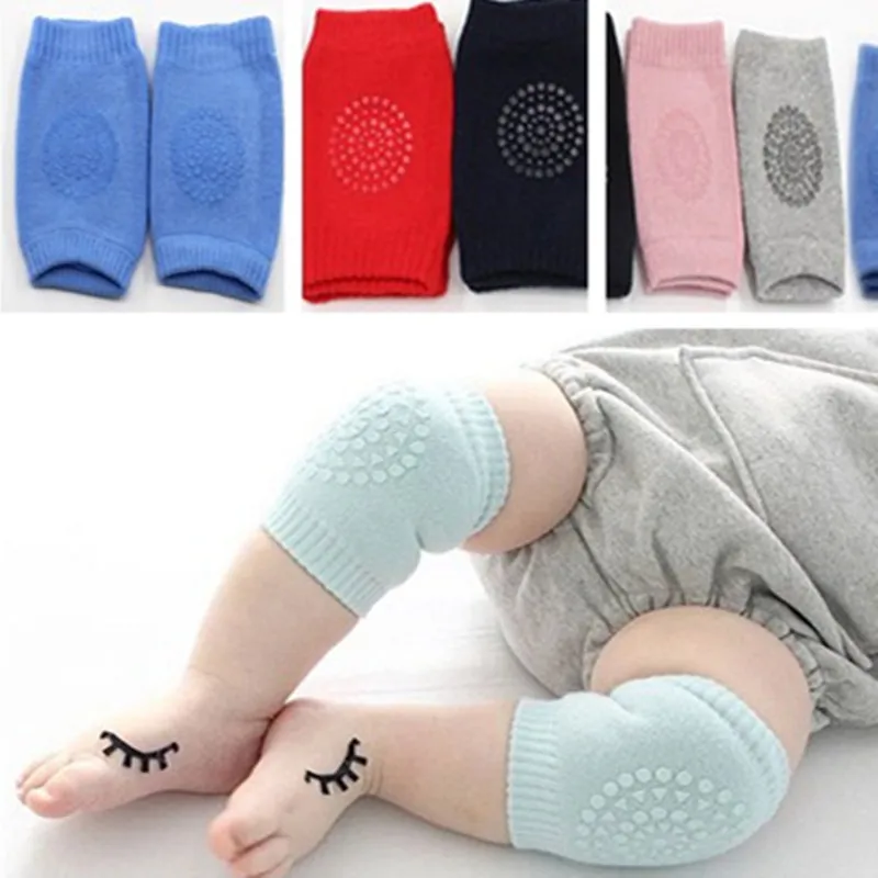 INS Infants Baby Knee Pads Crawling Knee Cushion Anti-slip elbow Protectors leg Kneepad kids kneecaps crew socks for boys girls