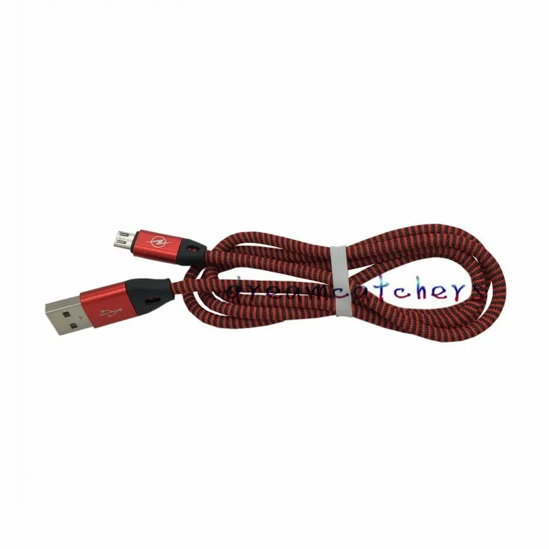 Nuovo arrivo Metal Head Fat Noodle Cavo intrecciato intrecciato Cavo di sincronizzazione dati Micro USB Cavo 1M 3FT smartphone Samsung HTC