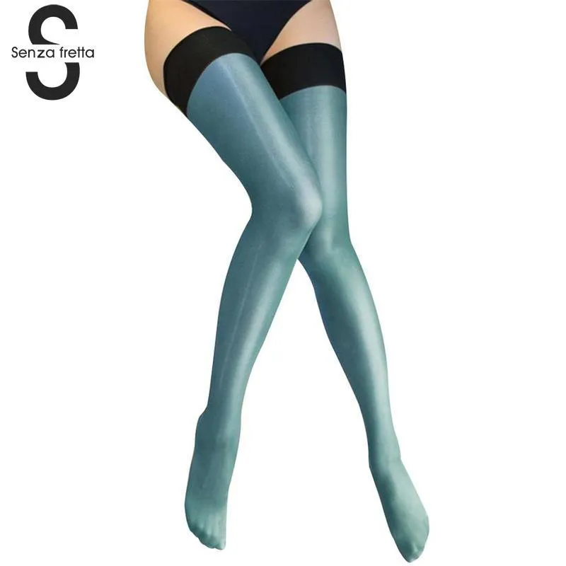 Multi-color Silk Stockings Stockings Sexy Women Thigh High Stocking Shine Transparent Silk Stockings S926