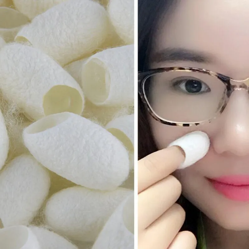 Groothandel Natural Silk Cocoon Ball Facial Cleanser Anti Aging Whiting Blackhead Remover Skin Care Silkworm / 