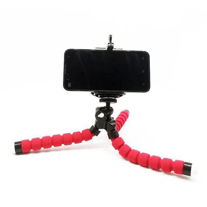 Esnek Tutucu Ahtapot Tripod Standı Braketi Özçekim Monopod Dağı Dijital Kamera Kahraman için klip ile iPhone 6 7 artı Huawei Telefon s8