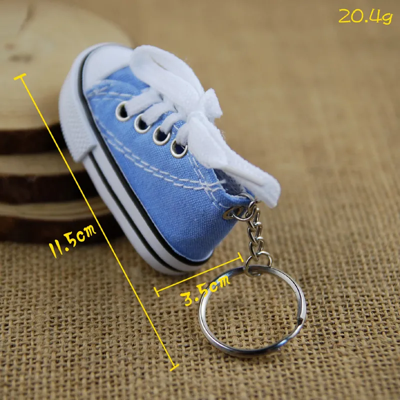 MiniC 3D Sneaker Keychain Canvas Shoes Key Ring Tennis Shoe Chucks