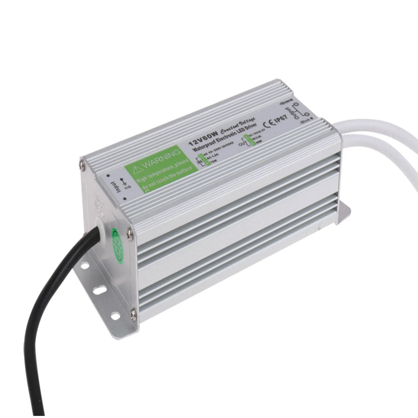 Verlichtingstransformers 12V 200W 150W 100W 60W 45W 30W 20W 10W LED Driver Voeding Waterdichte Outdoor IP67