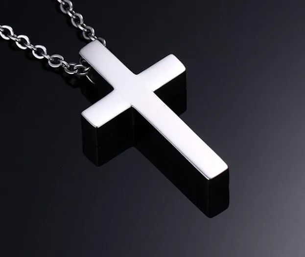 in bulk jewelry / high quality stainless steel silver huge 16*30mm cross pendant charms no chain for women men