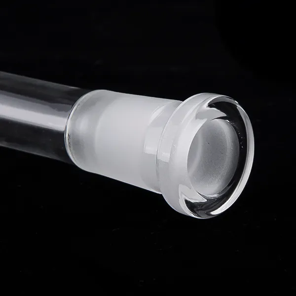 Glas DownSTEM-rördiffusor med 19mm till 14mm frostat gemensamt dropdown för DAB Oil Rig 2mm 3mm 4mm Quartz Banger 233 Partihandel