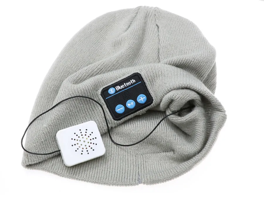 Draadloze Bluetooth-hoofdtelefoon Muziekhoed Smart Caps Headset Oortelefoon Warme Mutsen Winter Hoed met Spreker Mic For Sports