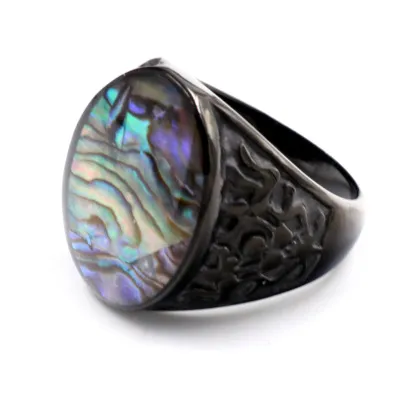 2018 nuevo anillo de hombre de color mágico de acero inoxidable anillo de moda personalizado anillo de acero de titanio de moda al por mayor
