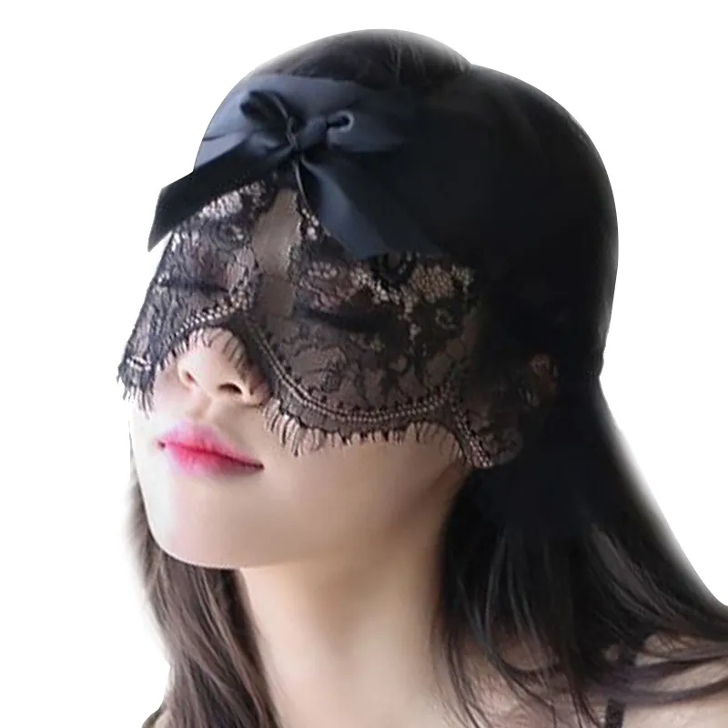 sexy lingerie mask White Lace & Rhinestone Mask main image 0
