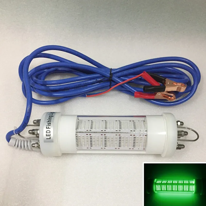 Fishing Lures Lighting LED Green Fishing Light Boat LED Marine Light Underwater Night Lamp Outdoor DC12V DC24V 140W 200W 300W