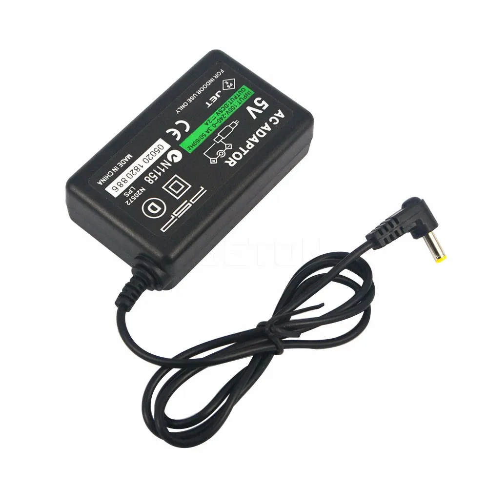 Hemrese AC -adapter för PSP 1000 2000 3000 Slim Wall Charger Strömförsörjning med kabel US EU Plug High Quality Fast Ship