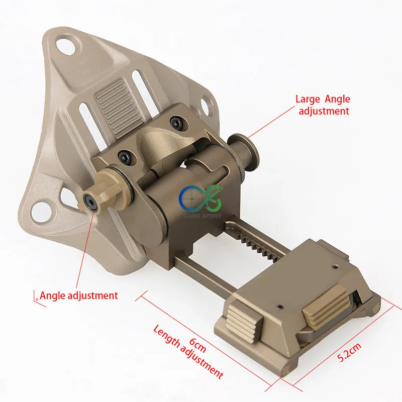 Ny ankomst aluminiumhjälmadapter NVG Mount Hjälmfästet med permanent VAS-hölje för Night Vision CL24-0190