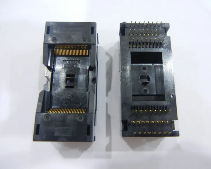 آبار CTI IC اختبار المقبس 648-0482211-A01H TSOP48 0.5mm والملعب حرق في المقبس