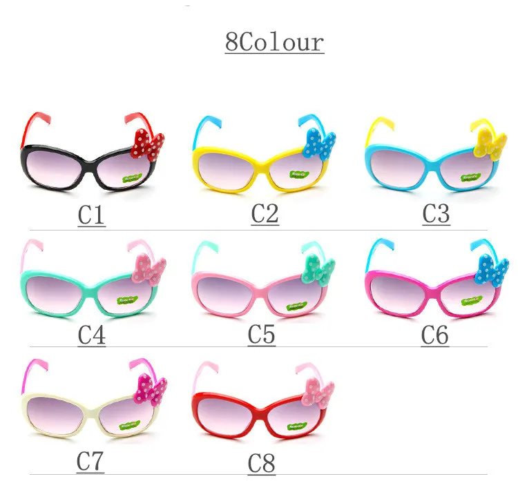 Children Princess Cute Sunglasses Fashion Kids Sunglasses Baby Wholesale High Quality Boys Gilrs Eyeglasses HD Lens Oculos UV400