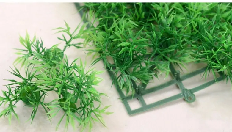 Gazon artificiel tapis d'herbe de buis en plastique artificiel 25cm * 25cm décoration de mariage à la maison livraison gratuite