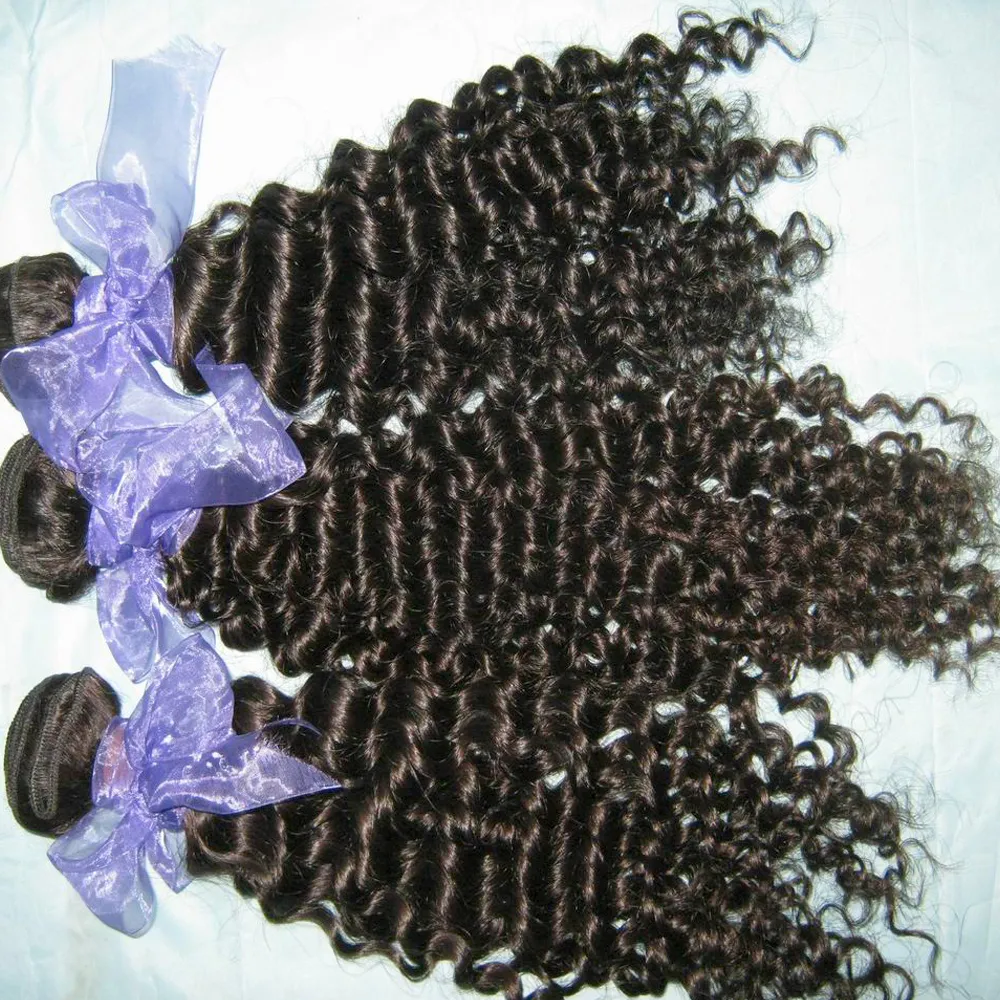 Last Chance Virgin raw Peruvian deep wave curly human hair weaving soft bundles save big