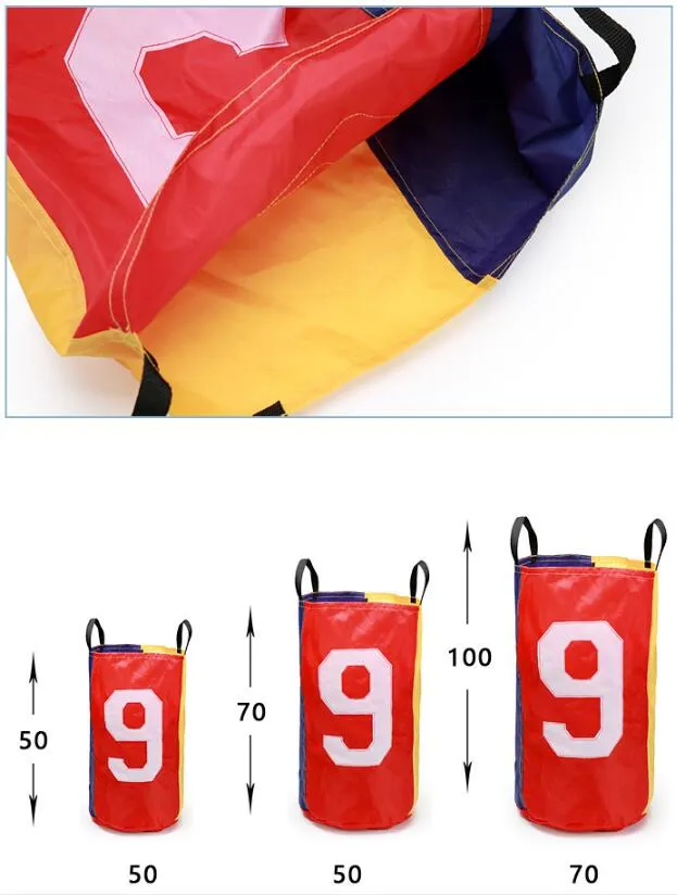 Kids Outdoor Game Parental Jumping Bag Race Racing Kids Potato Sack Sensory Integration Balance Training outerdoor Activity Toy New Print