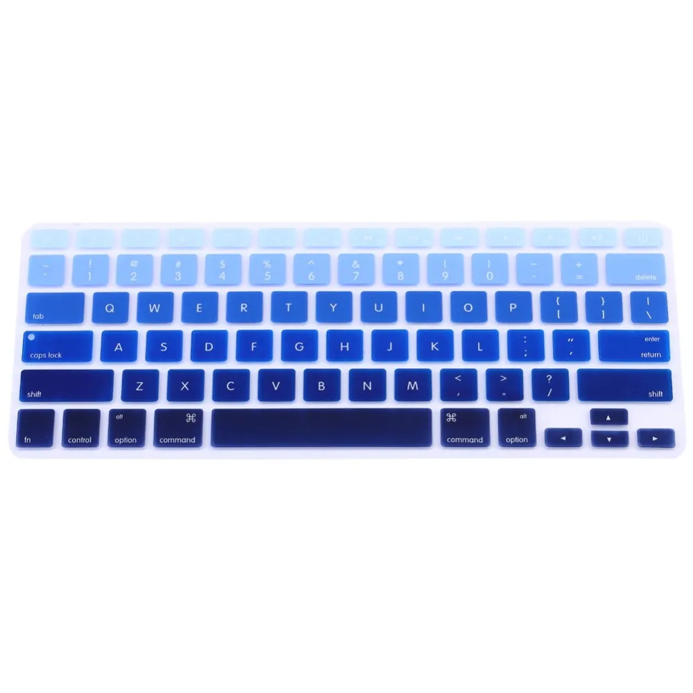 Colorful Silicone Keyboard Cover Keypad Skin Protector For Apple Macbook 11"13" 15" Rainbow Laptop Keyboard US Version